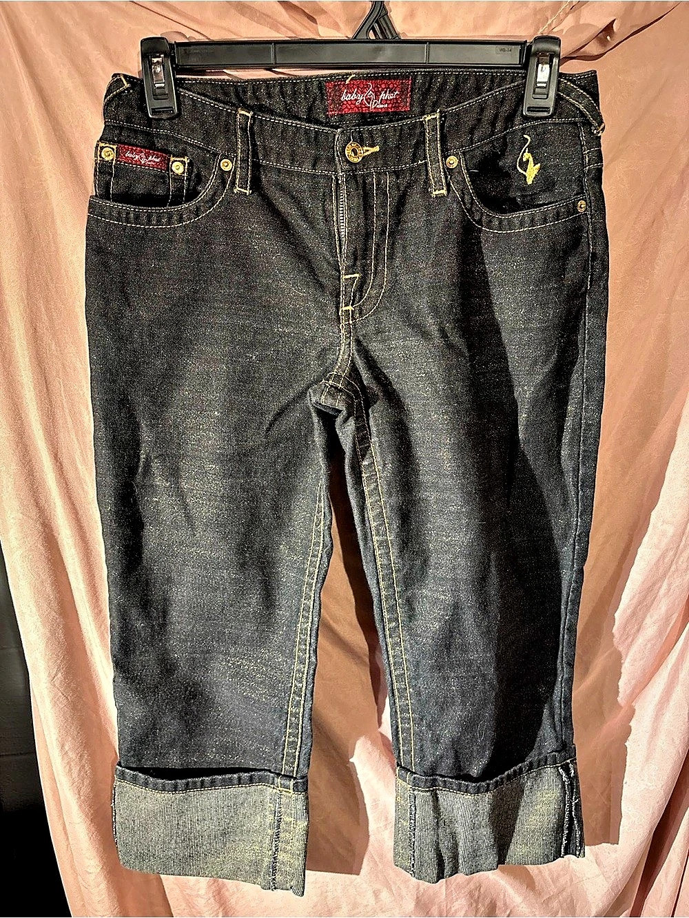Baby Phat Black Bootcut Jeans Waist 11